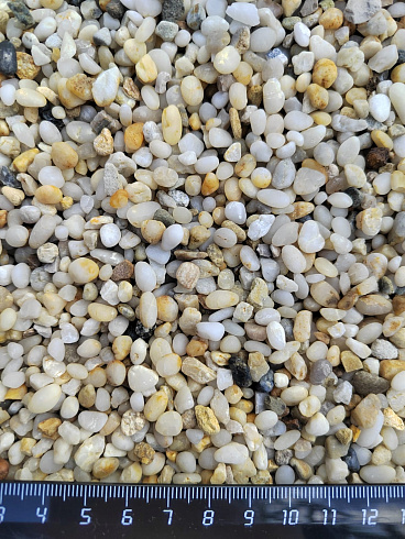 фото Галька крымская жемчужная фр. 3-5 мм. купить в Москве  в интернет-портале КАМЕНЬ КЛУБ