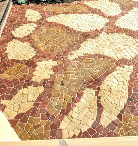 Kamenclub.ru: Песчаник брусчатка (Готика) art PSG-L-01  купить в Москве    2300 руб/кв.м   фото КАМЕНЬ КЛУБ